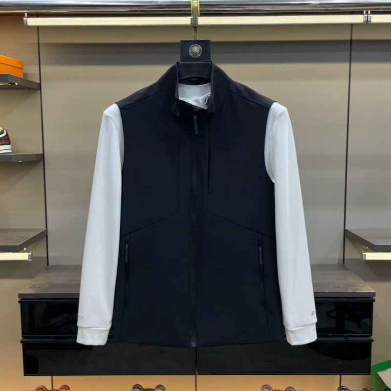 2026春季男士高档轻奢立领马甲外套简约百搭户外休闲无袖坎肩上衣