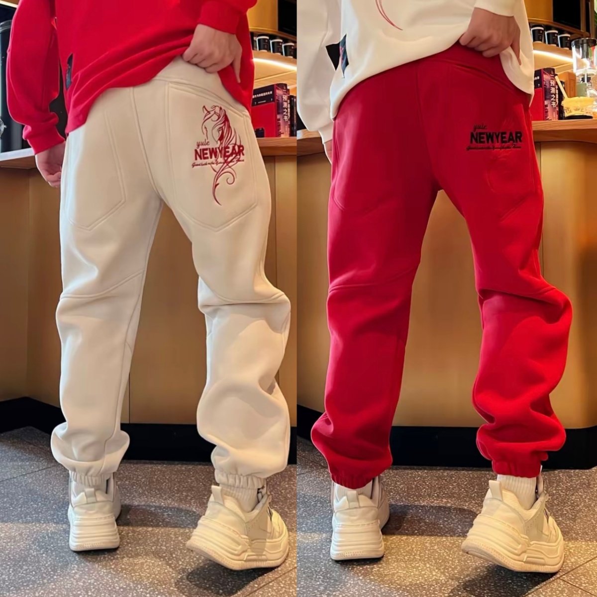 秋冬潮牌字母钢印加绒加厚束脚卫裤男时尚百搭亲肤保暖运动休闲裤,男装,卫裤,淘宝优惠券,粉丝福利购,淘宝优惠卷