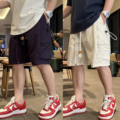 夏季美式潮牌工装大口袋休闲短裤