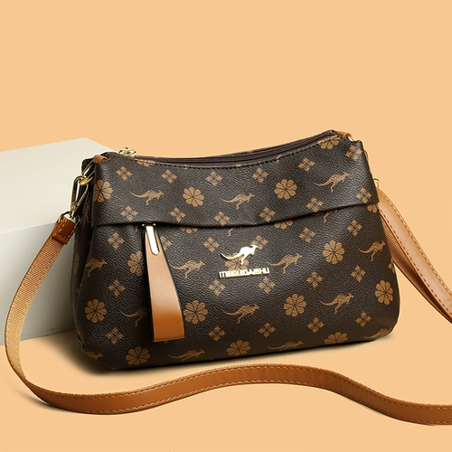 Кенгуру, сумка через плечо, вместительная и большая сумка на одно плечо, из натуральной кожи