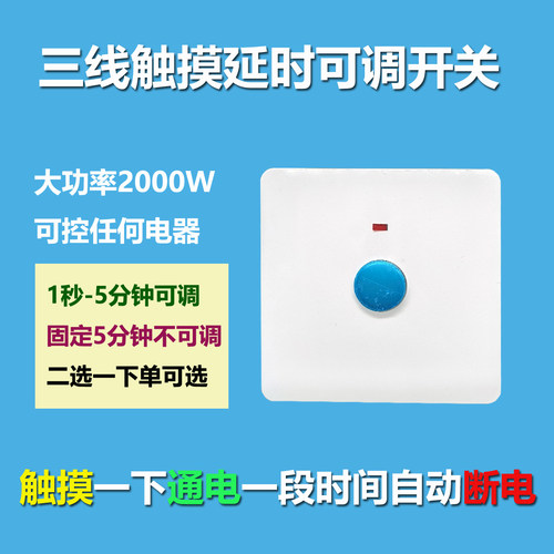 大蒲草品牌触摸长延时可调开关