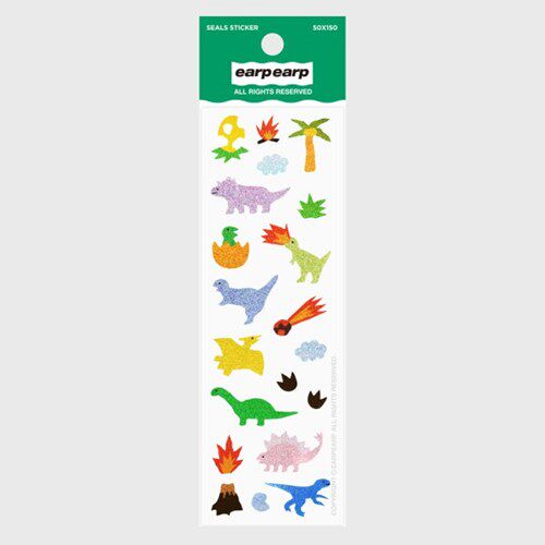 韩国进口EARP EARP 全息炫彩闪光装饰贴纸 Dinosaur world