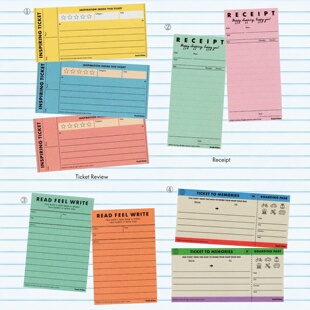 fruitfries收据评价便签本留言本拍纸本 memo pad(9款选)