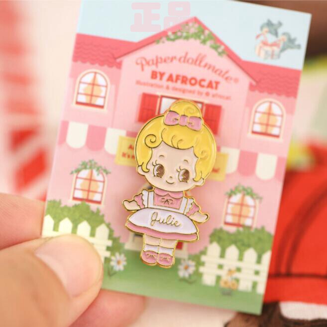 afrocat可爱娃娃金属徽章胸针 Pin-badge（6款选）图片