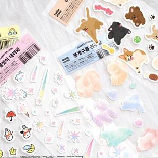 Sticker Objects 10选 饰贴纸 motemote可爱咕卡活泼手账日记装