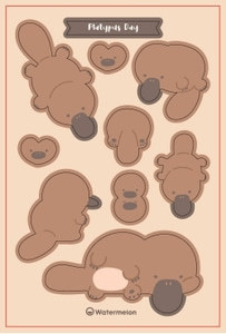 憨憨鸭嘴兽韩系ins风Sticker Retail装饰贴纸日记伴侣Platypus