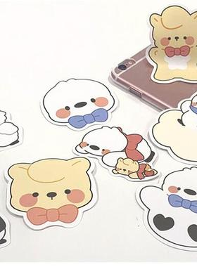 韩国进口mong mong space 可爱动物装饰贴纸包 deco sticker