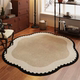 圆形地毯客厅中古法式 防水电脑椅复古卧室异形梳妆台茶几沙发地垫