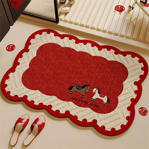 浴室吸水硅藻泥地垫厕所门口家用速干地毯2026新款卫生间防滑脚垫,居家布艺,入户地垫,淘宝优惠券,粉丝福利购,淘宝优惠卷