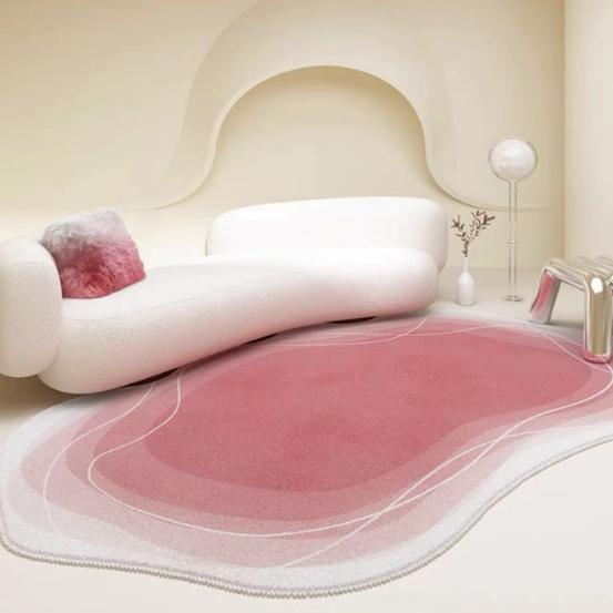 家用客厅沙发奶油风仿羊绒大地毯