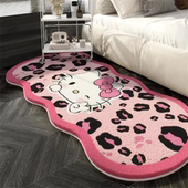 粉色Kitty猫卧室床边毯衣帽间长条地毯客厅可爱舒适柔软飘窗垫