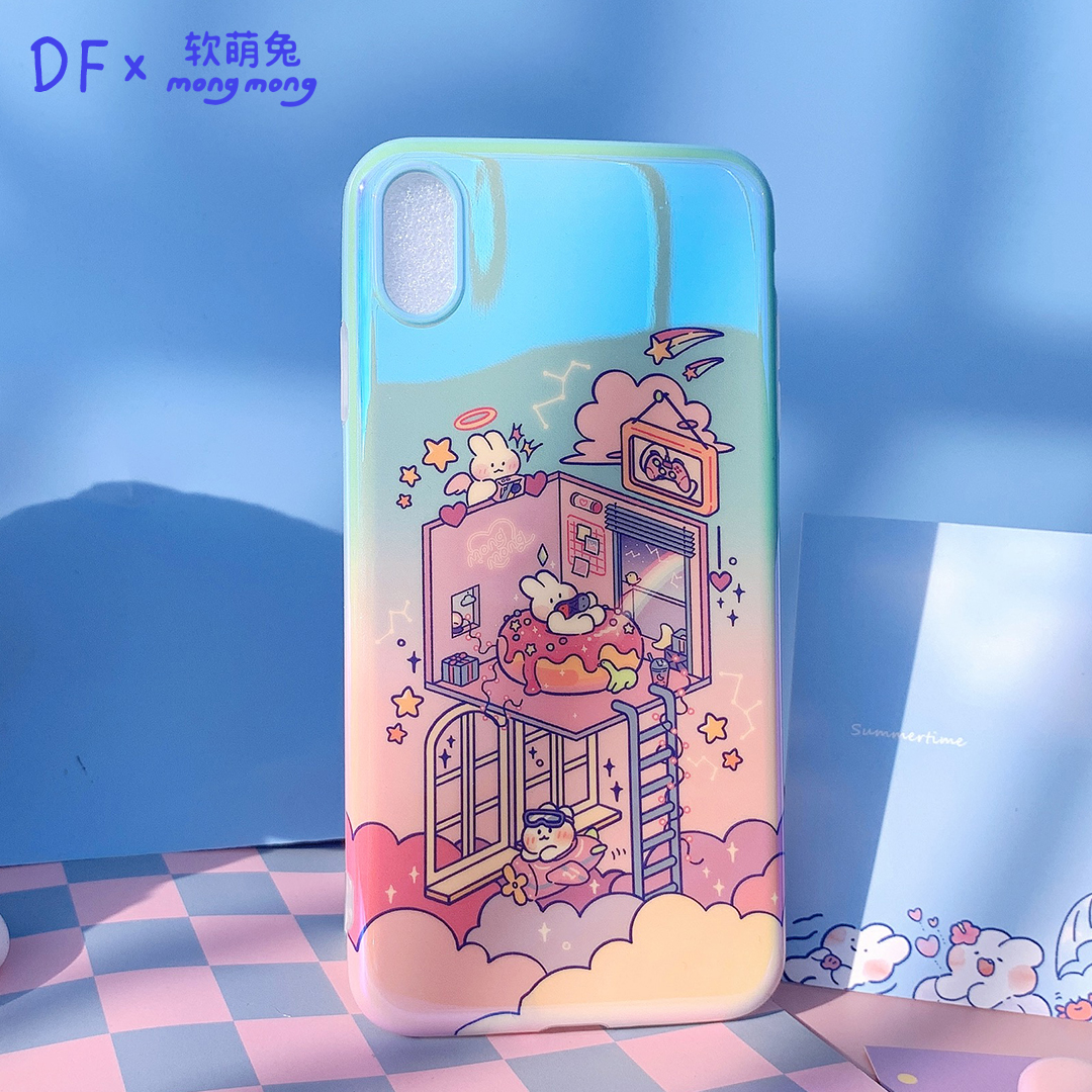 软萌兔联名蓝光IMD苹果可爱