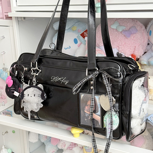 小纪野大号原创制服痛包单肩追星大食量学生日常斜跨