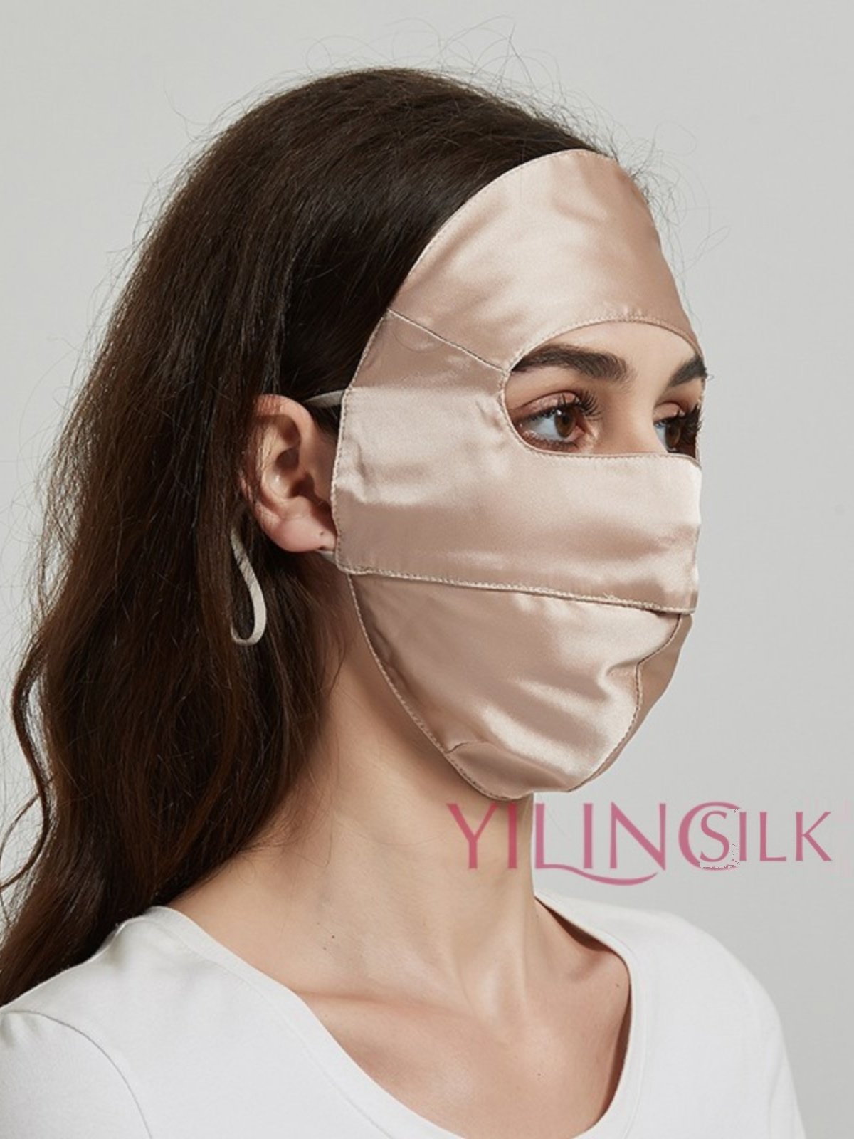 SUNSCREEN SILK MASK 100 MULBERRY SILK FULL FACE MASK MASK ANTI-UV OUTDOOR SHADE FACE KINI