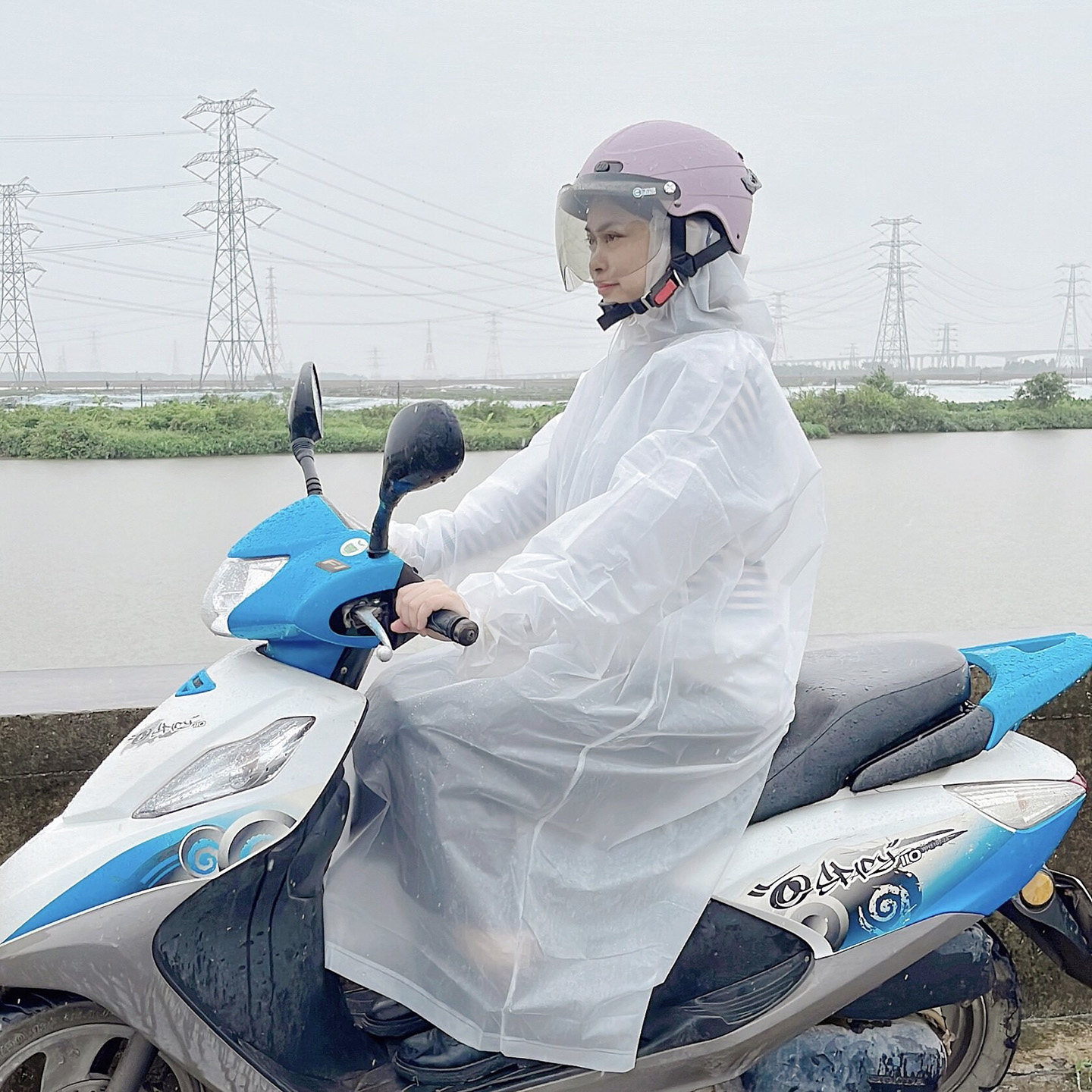 袖雨衣骑行车雨披男单人电动摩托款全身防暴雨带电瓶长女加厚有大