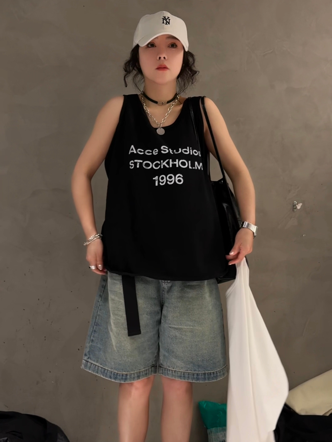 宽松大码夏季无袖吊带背心