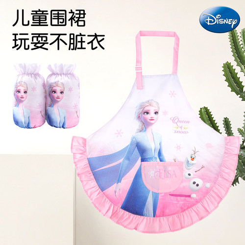 儿童围裙女孩防水夏季宝宝画画衣