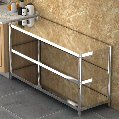 落地多层微波炉储物不锈钢厨房