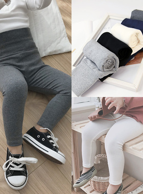 女童打底裤春秋女宝宝秋季裤子外穿秋冬高腰护肚长裤婴幼儿童加绒