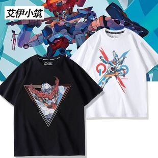 T恤男女夏季 STRICT GQuuuuuuX周边短袖 机动战士高达 上衣服