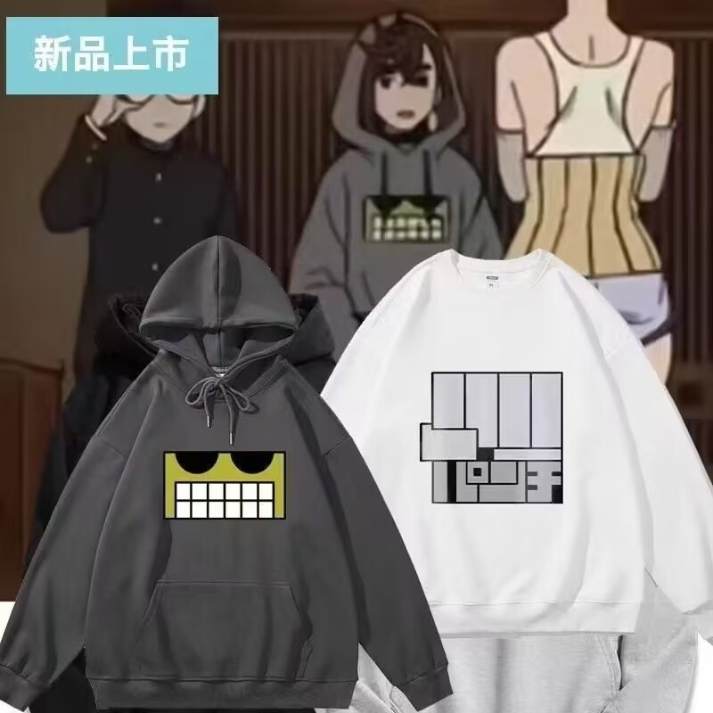 舒适面料卡通动漫宽松卫衣