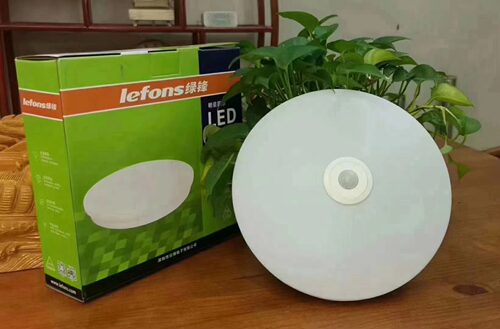 绿锋LED人体雷达感应吸顶灯24W红外线感应吸顶灯智能阳台楼梯节能