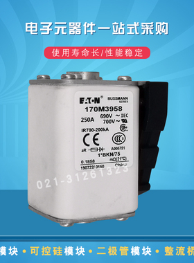 伊顿快速熔断器保险丝170M3462 3463 3464 3465 3466 3467 3468