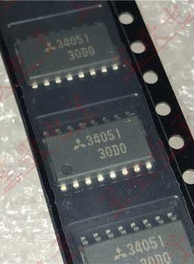 M5M34051FP 丝印：34051  封装SOP-16 全新原装正品 可直拍