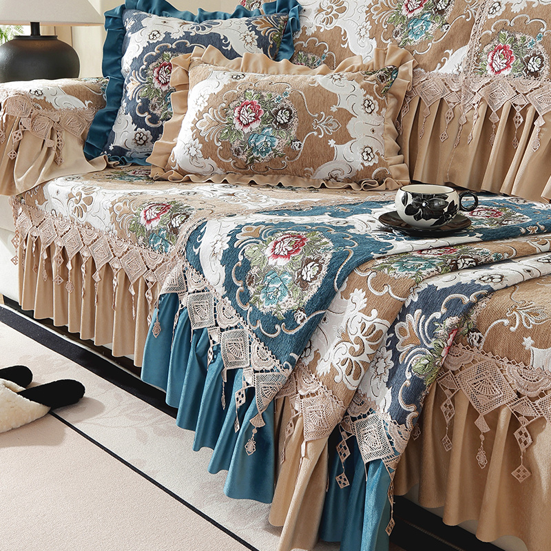 高档提花雪尼尔沙发垫子2025新款