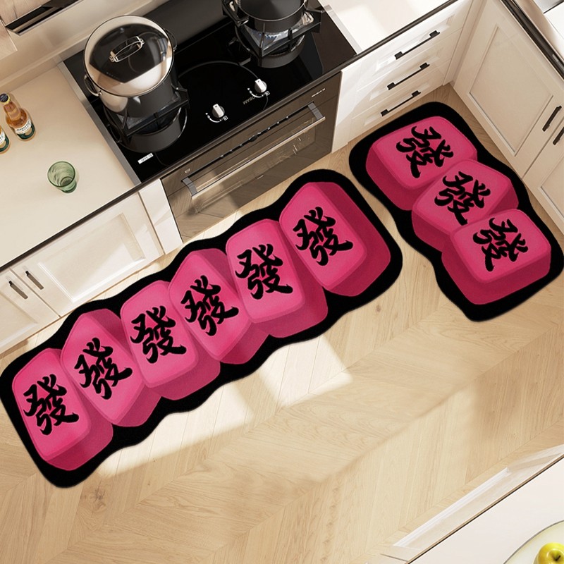 多巴胺厨房硅藻泥吸水地垫网红家用长条整铺耐脏免洗防油防滑脚垫