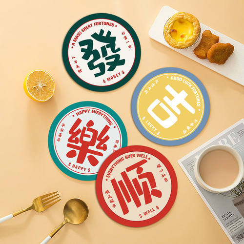 餐桌硅藻泥吸水速干防滑杯垫桌垫