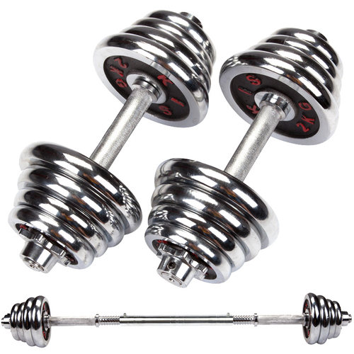 力诺15公斤20kg练臂肌电镀哑铃