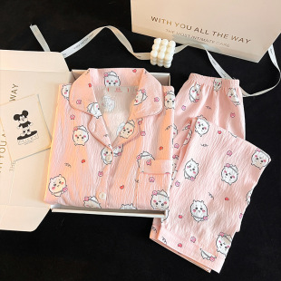 吉伊卡哇儿童睡衣Chiikawa衣服女童套装春季春天春款春装秋衣秋裤