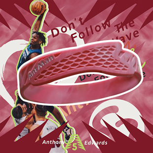 S2官方原创 爱德华兹Ae1 520情侣限定手环 森林狼5号篮球运动腕带