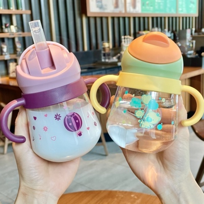 儿童吸管杯重力球饮水杯