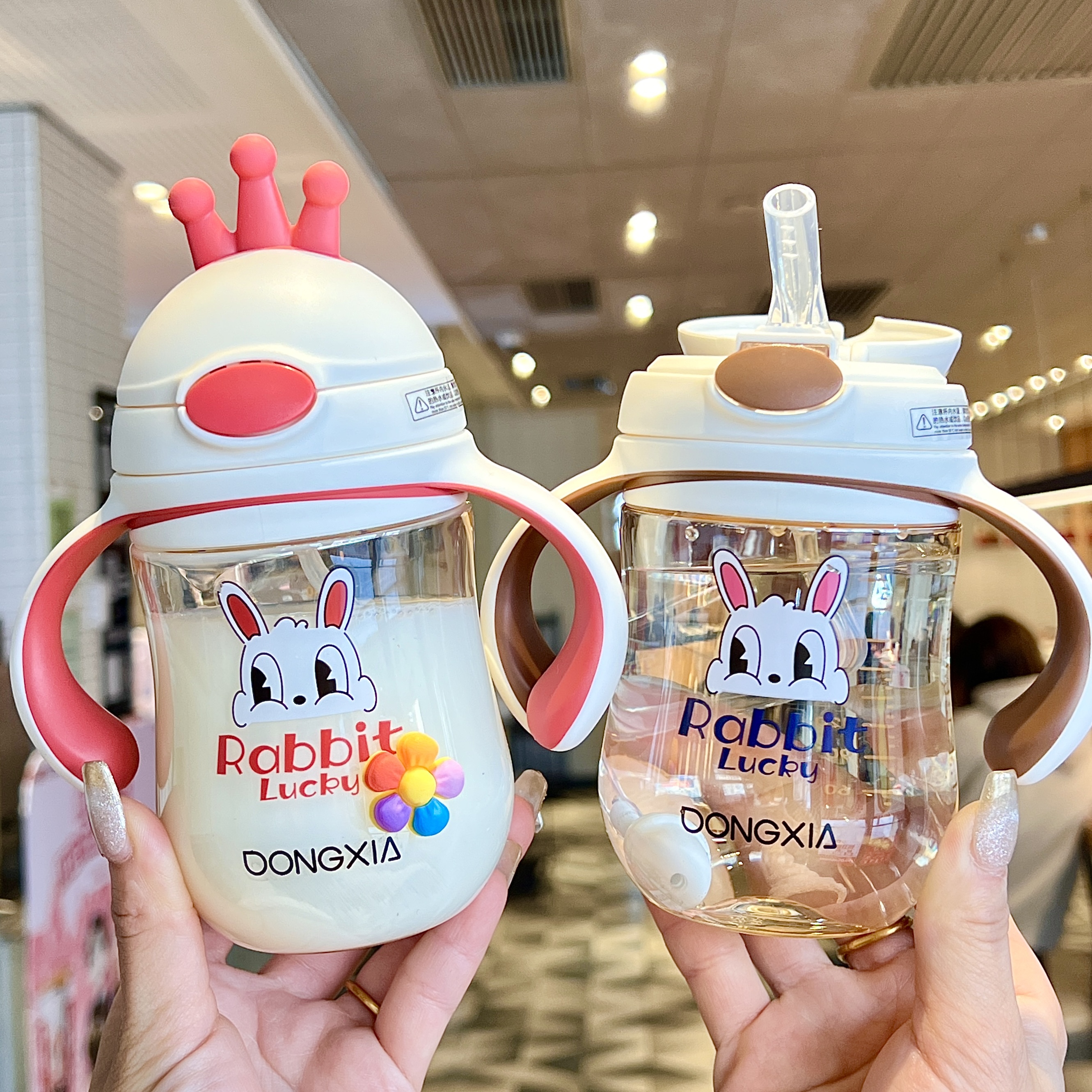 PPSU材质冬夏鸭嘴双盖杯体可以煮