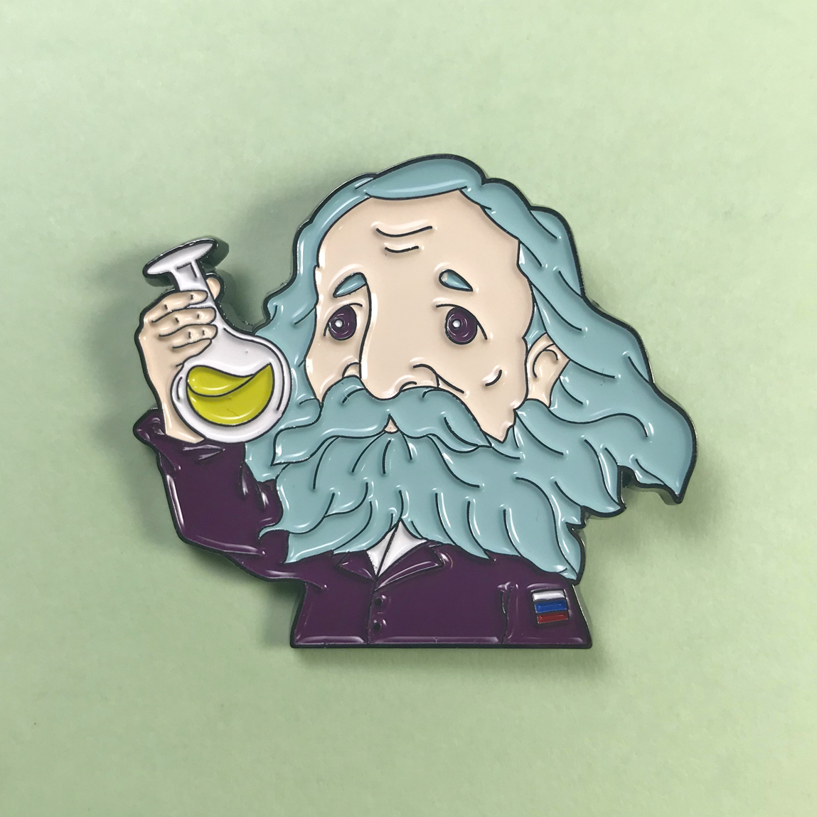 门捷列夫胸针高考保佑金属徽章