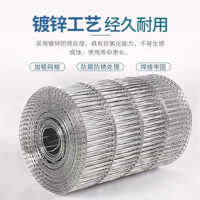 镀锌铁丝网长孔养殖网鸽舍铁网鸟笼网片鸡兔笼网围栏网钢丝防护网