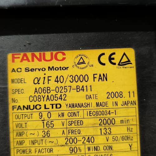 议价FANUC伺服电机aif40/3000FAN