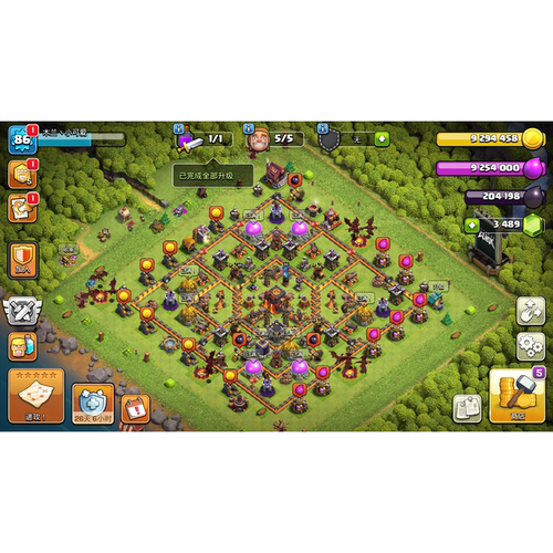 皇冠法杖火炬 国际服10本5工全满 宝石3486皮肤1夜6 无绑号G9C486