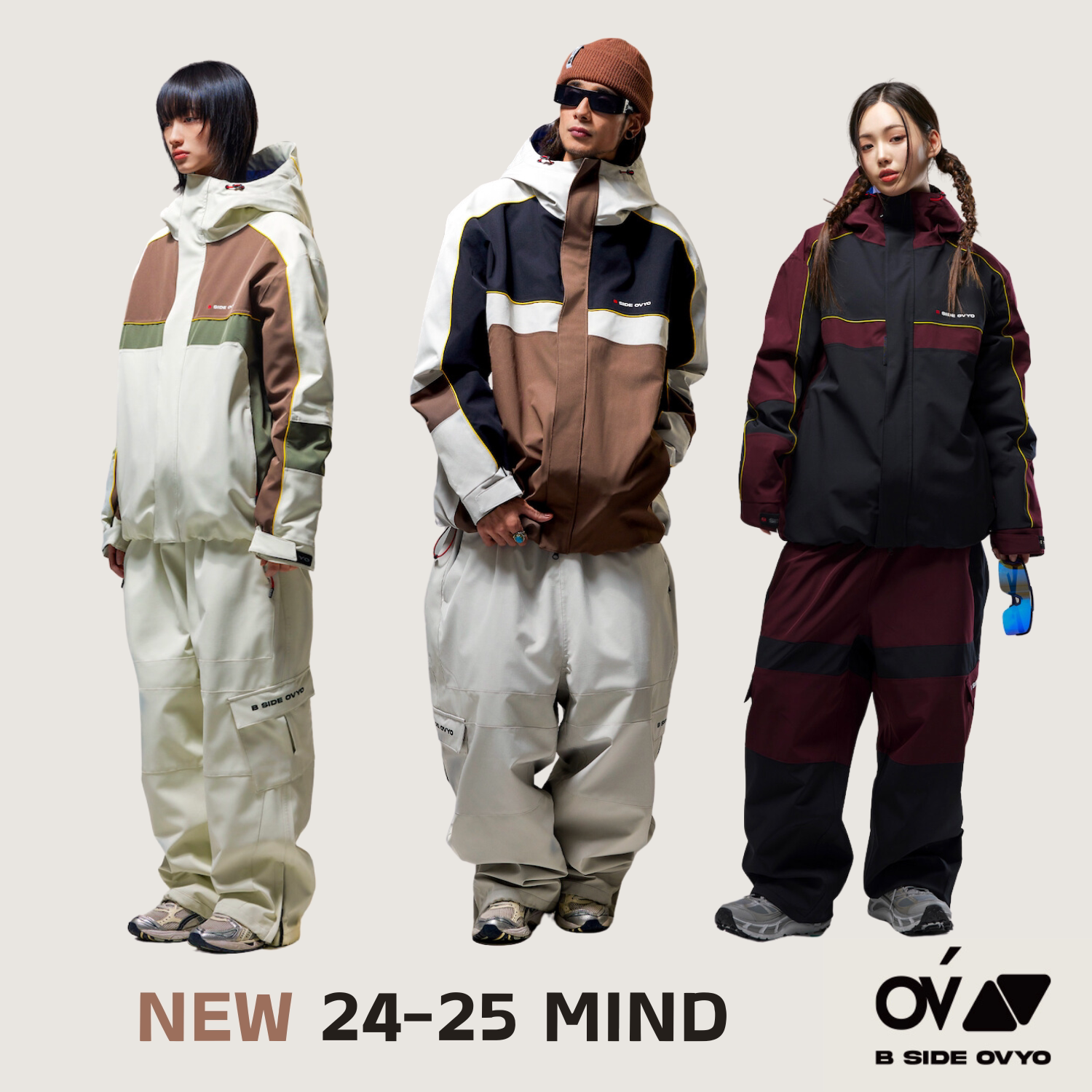 OVYO MIND 韩版单板滑雪服套装上外套男女带雪裙防水保暖冬季裤子