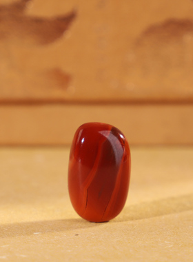 多宝家！川料南红随形原石珠散珠高品单颗HS23号10.7*16.8*8mm