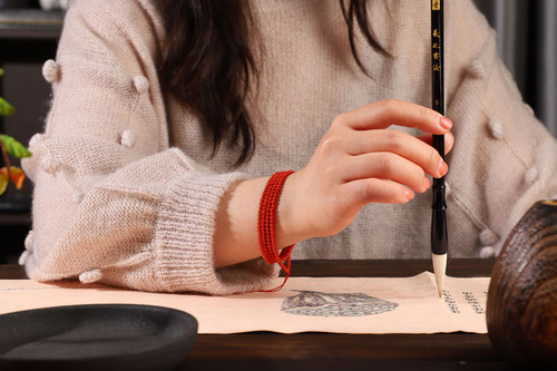 瓦西南红手串项链小米珠柿子红