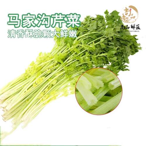马家沟芹菜嫩芯空心芹菜清香酥脆