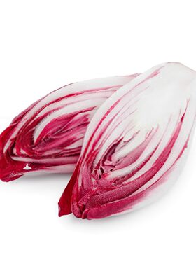 红玉兰菜紫玉兰球菊苣沙拉西餐