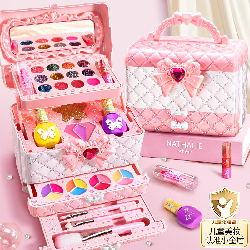 儿童舞台妆彩妆套装表演出化妆品口红粉底眼影盘礼盒装过家家彩妆