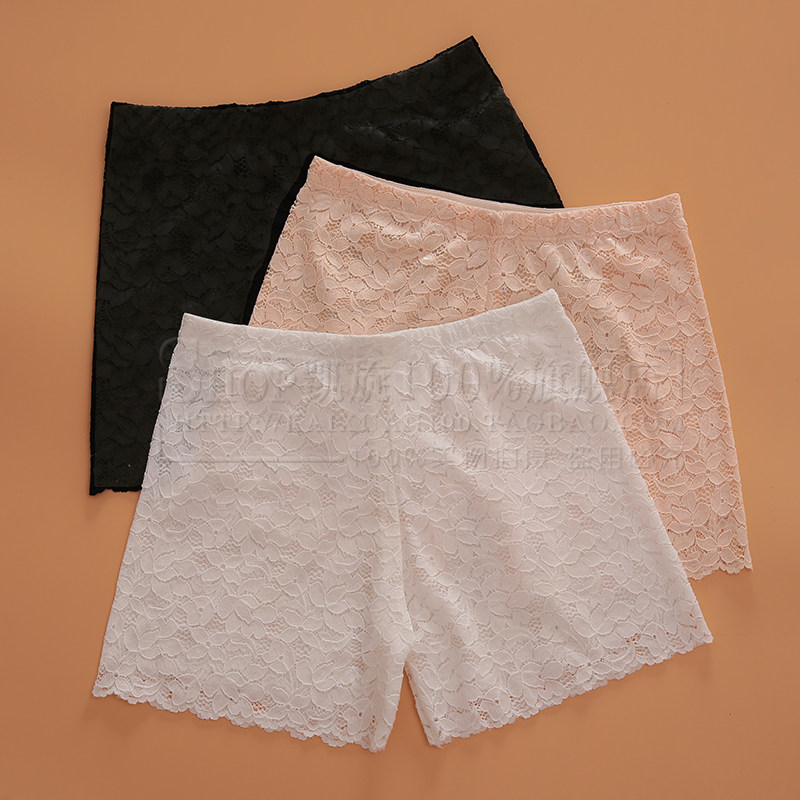 满60包邮 蕾丝打底裤 女 韩版 潮 三分安全裤 打底裤 防走光 裤