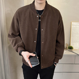 店主风2025秋装新款纯色棒球服夹克男春秋休闲外套JK001-P90，男装夹克，电商D211