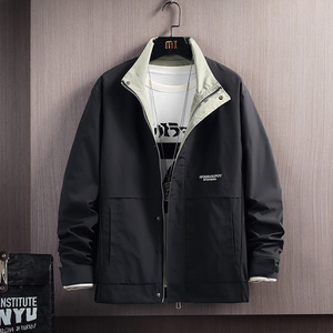 挂拍100%聚酯纤维 秋装新款短款夹克男秋季休闲外套JK006-P70控98,男装夹克,电商D240-242