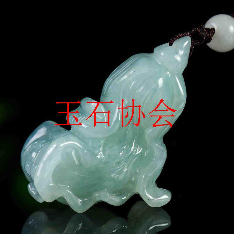 精品翡翠色招财白菜吊坠冰糯种百财纳福挂件男女款小众遇百财玉坠
